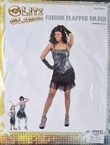 Damenkostüm 20er Jahre Charleston Silber Karneval Schlagerparty Gr 40/42 - Bild 1 von 1