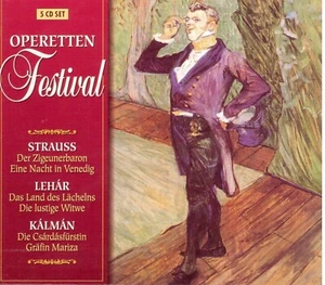 Operetten Festival 5 CD Box  Strauss  Lehar Kalman Brilliant Classics - Bild 1 von 5