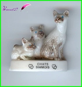 Feve Les Races de Chat Cat Edition Atlas " Les Chats Siamois " #A25 - Imagen 1 de 1