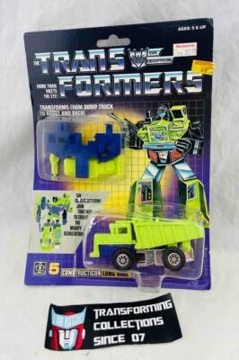 Transformers Original G1 1985 Constructicon Long Haul Complete w/ Card & Bubble - Image 1 of 3