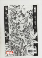 Ultimates 2 #1 - Black & White Sketch Variant Cover - (Grade 9.2) 2005