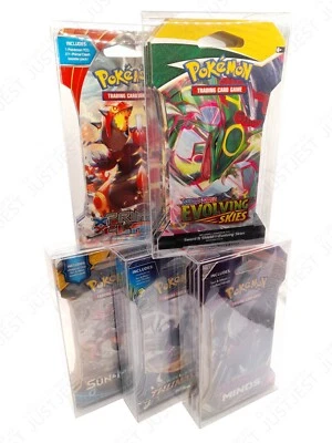 Pokemon Protective Clear Case for Sleeved Booster Packs (x10) w/ Removable Film - Image 1 of 4