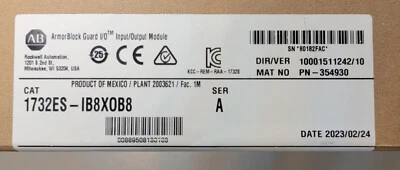 ArmorBlock 1732ES-IB8XOB8 Guard I/O Input/Output Module Rockwell New Sealed - Image 1 of 4