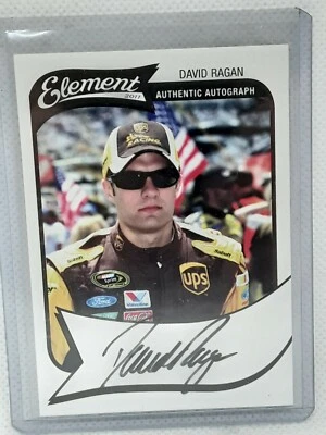 David Ragan 2011 Press Pass Wheels NASCAR Element Authentic Autograph AUTO - Image 1 of 2