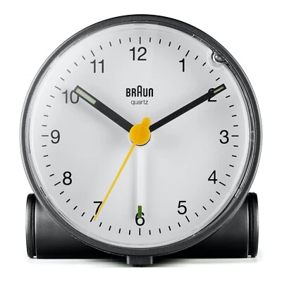 Braun BN-BC01BW Black White Quartz Alarm Classic Travel Clock - Image 1 of 4