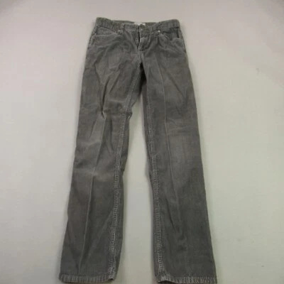 Pantalones de mezclilla antiguos azul marino para niñas 14 bolsillos informales 5 bolsillos al aire libre pana ajustados Foto 1 de 4