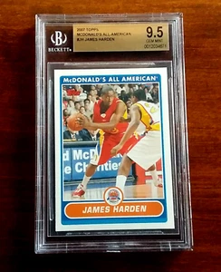 Topps McDonald's All-American XRC 2007 #JH James Harden BGS 9,5 novato #12034671 - Imagen 1 de 2