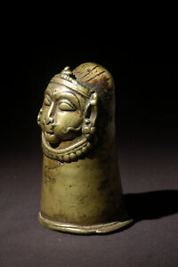 Beautiful antique ethnic bronze Shiva Mukalingam, India 18th Century