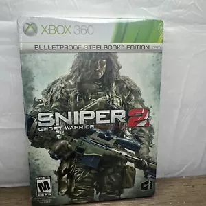 Sniper Ghost Warrior 2 Bulletproof Steelbook Edition Xbox 360 Brand New! - Picture 1 of 6