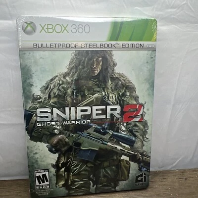 Sniper Ghost Warrior 2 Bulletproof Steelbook Edition Xbox 360 Brand New! - Image 1 of 4