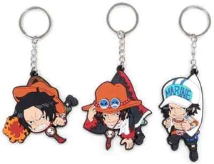 Portachiavi Portgas D. Ace Tsumamare set 3 pezzi - pezzo unico Jump Festa 2020 merce - Foto 1 di 1