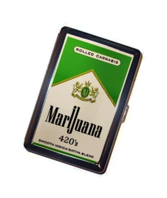Estuche para cigarrillos de marihuana hecho a mano 420 accesorio publicitario Foto 1 de 3