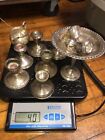 Lot Of Sterling Silver Weighted Candle Holders  selling as scrap 4 pounds￼