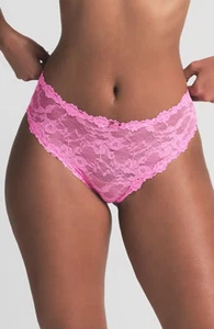 NUOVO! $22 SKIMS SLIP PIZZO ELASTICIZZATO INTIMO ROSA ZUCCHERO TG XL - Foto 1 di 3