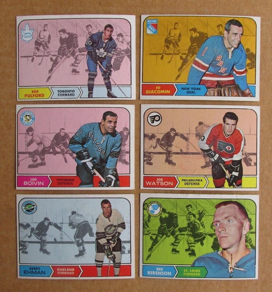 1968-69 TOPPS HOCKEY CARD SINGLES COMPLETE YOUR SET PICK CHOOSE UPDATED 11/17 - Image 1 of 1