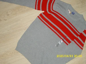 * Pullover Gr. 170/176 * NEU * in Grau/Rot * siehe Foto´s , danke * - Bild 1 von 3