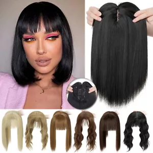 Brazalete de cabello corto liso con clip negro para extensiones humanas - Imagen 1 de 73