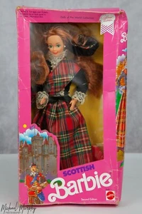 SCOTTISH BARBIE DOLLS OF THE WORLD #9845 1990 SECOND EDITION NEW - Picture 1 of 6