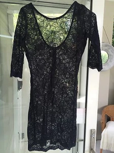 Bec And Bridge Dress Navy Lace Mini Size 8 Sexxxy VGC - Picture 1 of 4