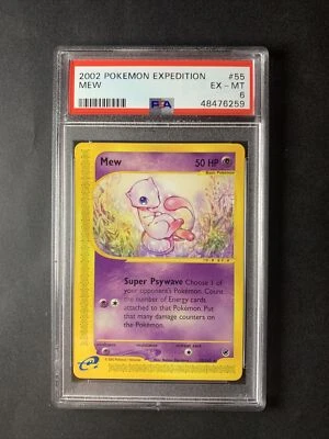 2002 Pokemon Expedition Mew PSA 6 EX-MT 55 - Image 1 of 2