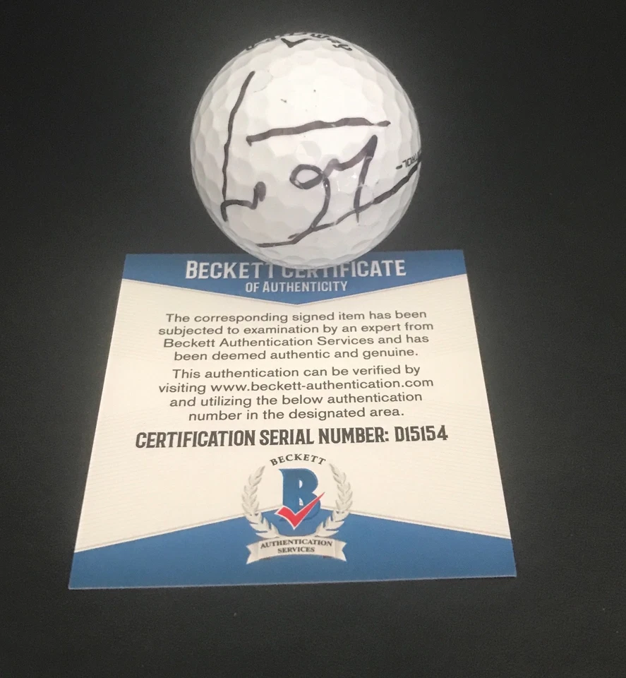 PELOTA DE GOLF INGLATERRA PGA LUKE DONALD FIRMADA AUTÓGRAFO AUTÉNTICO BECKETT BAS MASTERS Foto 1 de 1