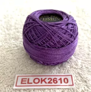 DMC Perle Cotton Thread Size 8 Dark Purple 208 95 Yards - Picture 1 of 6
