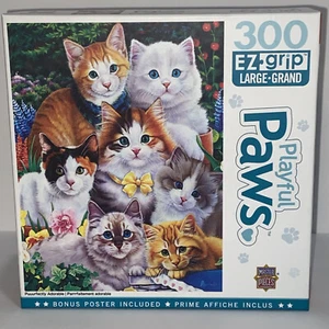 300pc EZ Grip Playful Paws Jigsaw Puuurfectly Adorable Cats Large Pieces - Imagen 1 de 4