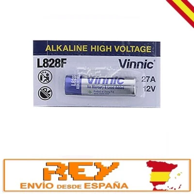 Pila Cilindrica Original VINNIC L828F 27A (MN27) 12 V. Alcalina Blister b102