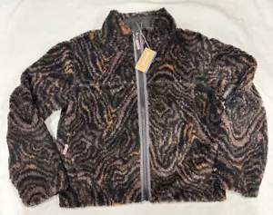 Patagonia Womens Lunar Dusk Jacket in Oak Waves Size M NWT Full Zip Fleece - Picture 1 of 9