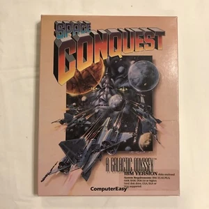 Space Conquest: A Galactic Odyssey (PC, IBM, 1989) Rare Vintage Game - Picture 1 of 5