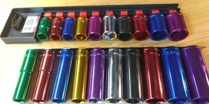 Neilsen 20pc Multi Coloured Metric Deep and Standard Sockets 13 - 24mm + Gift UK - Picture 1 of 12