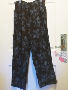 Style & Co. Woman 20W Brown with Turquoise Lounging Pants - Picture 1 of 3