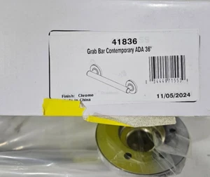 Delta 41836-SS 36" Contemporary Decorative Stainless ADA Grab Bar in Chrome - Picture 1 of 3