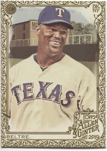 ADRIAN BELTRE 2019 Allen & Ginter GOLD BORDER Hot Box - TEXAS RANGERS - #89 - Picture 1 of 1
