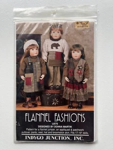 VINTAGE Flannel Fashions by Donna Martin - Sewing Pattern - UNCUT NEW - Picture 1 of 4