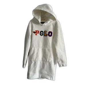 Polo by Ralph Lauren Kids White Hoodie Dress size 6 - Picture 1 of 6
