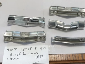 AMT 1/25 VINTAGE LOT OF FIVE BUICK BUMPERS N.O.S./USED CIRCA 1960’S - Picture 1 of 4
