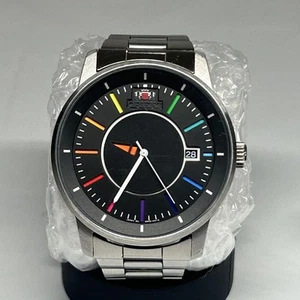 Orient ER02-C8-B Rainbow Dial Black Automatic Watch Used No8394 - Afbeelding 1 van 14