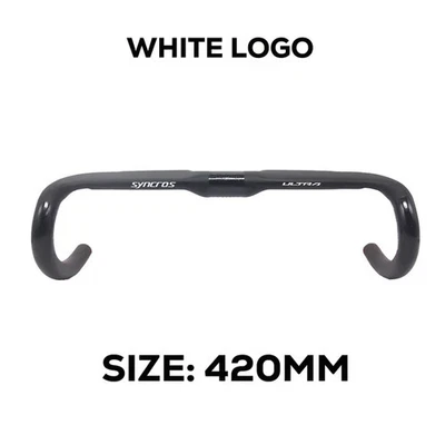 Manillar de bicicleta de carretera 380/400/420/440 mm manillar de enrutamiento de cable completamente interno Foto 1 de 4