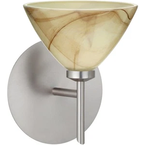 Besa Lighting 1SW-174383-LED-SN Domi Wall Sconce Satin Nickel - Picture 1 of 2