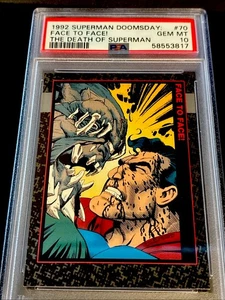1992 SUPERMAN DOOMSDAY Face To Face! #70 PSA 10 Pop 1 - Picture 1 of 2