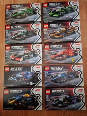 LEGO F1 Speed Champions Complete Collection Of 10 Brand New Sets 🎁GREAT GIFT 🎅 - Image 1 of 4