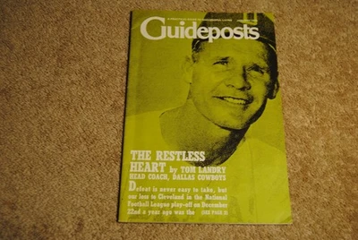 Vintage Guideposts Magazine January 1970 Tom Landry Dallas Cowboys - Image 1 of 2