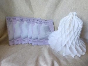 12 nuove campane in tessuto decorativo DesignWare 9-3/4" nido d'ape sposa 6 confezioni da 2 - Foto 1 di 12