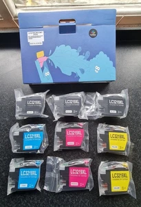 8x Cartuchos de tinta compatibles Brother LC3219XL (BK/C/M/Y) - Alta capacidad - Imagen 1 de 7