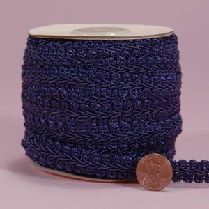 Adorno de trenza de espiga de algodon azul marino de Paper Mart 5/8 x 10 yardas - Imagen 1 de 12