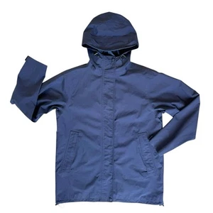 Lands End Classic Squall Hooded Raincoat Damen Medium Navy Blau Gore-Tex Jacke - Bild 1 von 15