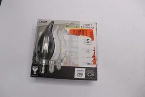 (3-Pk) Feit Electric BA10 E12 Chandelier LED Light Bulbs CFC25935CAWFHD3 - Picture 1 of 4