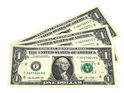 2013, U.S. $1 FEDERAL RESERVE NOTES, THREE (3) CONSECUTIVE NOTES, GEM (#S3) - Image 1 of 4