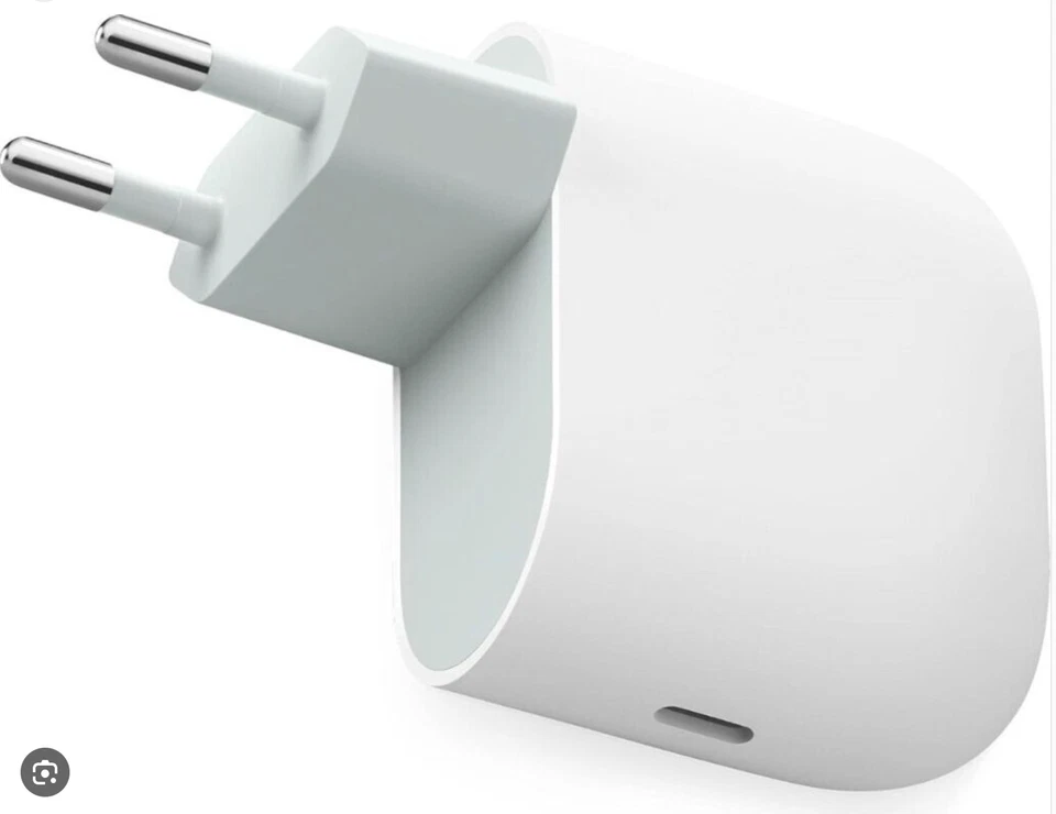 CARICA BATTERIA per GOOGLE 45W USB TYPE C PIXEL BIANCO CARICATORE PARI ORIGINALE - Immagine 1 di 4